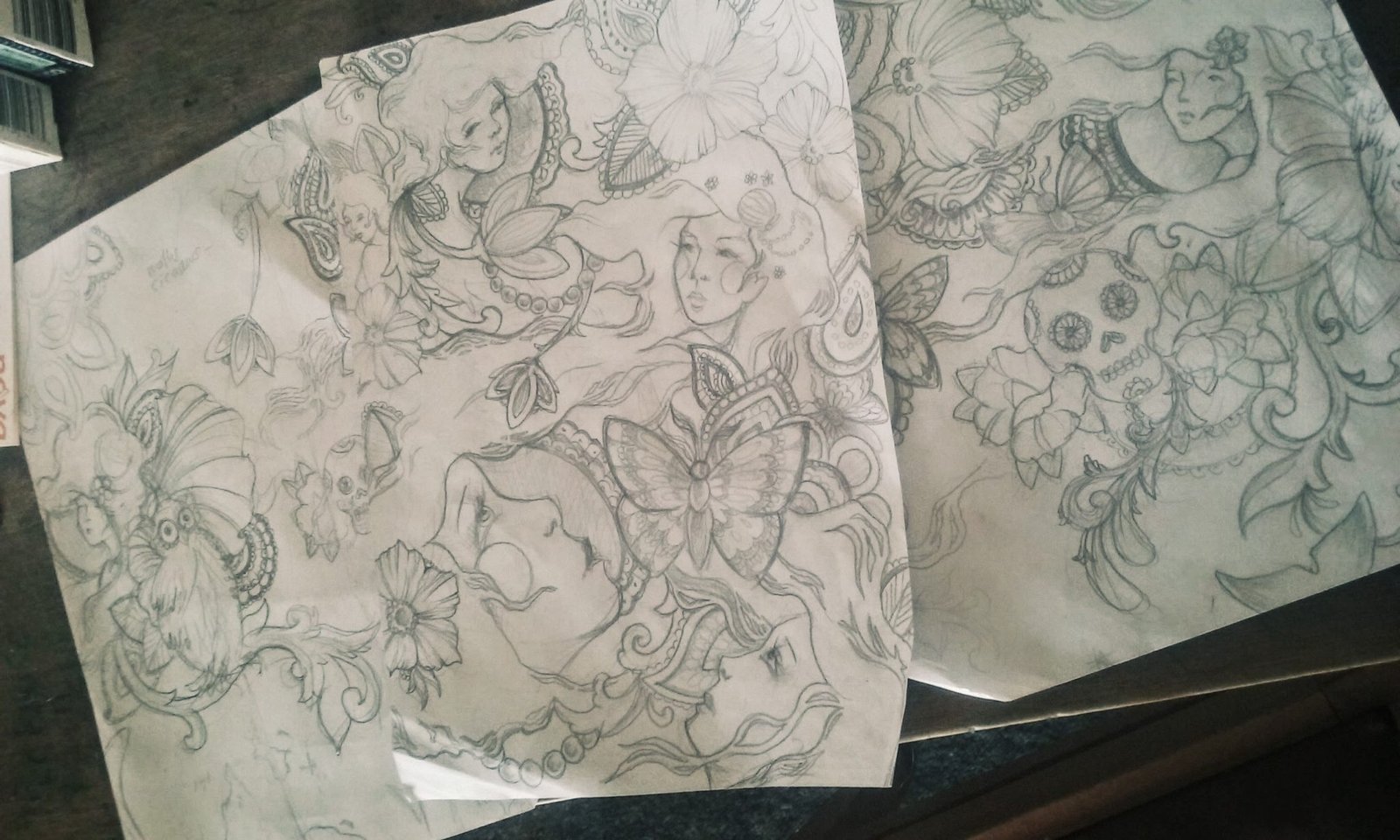 Sketching Ideas For A Tattoo Sleeve Katehelenmuir